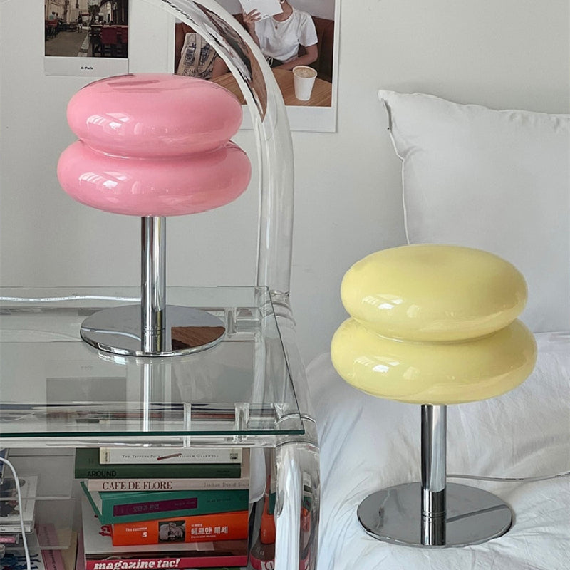 Italian Designer Glass Egg Tart Table Lamp 