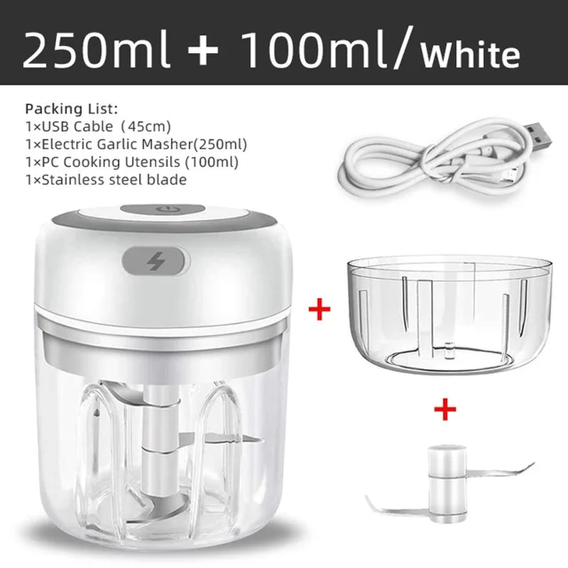 Electric Garlic Grater Mini Chopper 