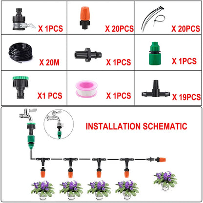 Automatic Misting Fog Nozzles Irrigation System