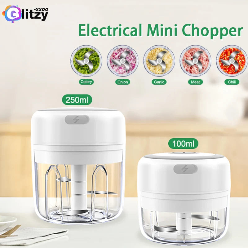 Electric Garlic Grater Mini Chopper 