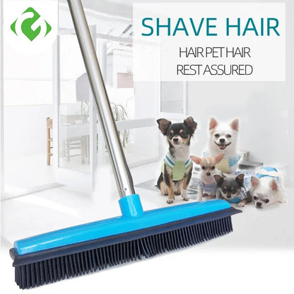 Rubber Broom Pet Hair Lint Sweeper