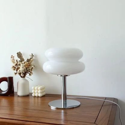 Italian Designer Glass Egg Tart Table Lamp 