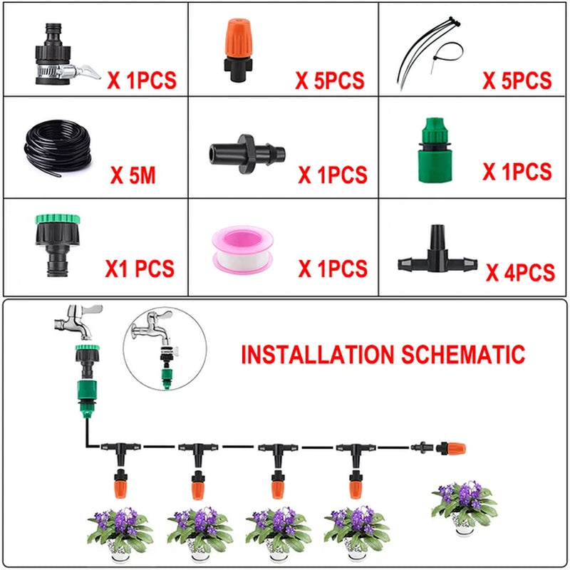 Automatic Misting Fog Nozzles Irrigation System