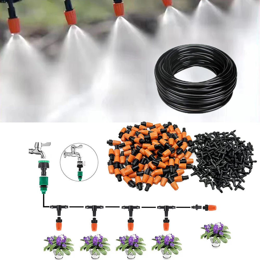 Automatic Misting Fog Nozzles Irrigation System